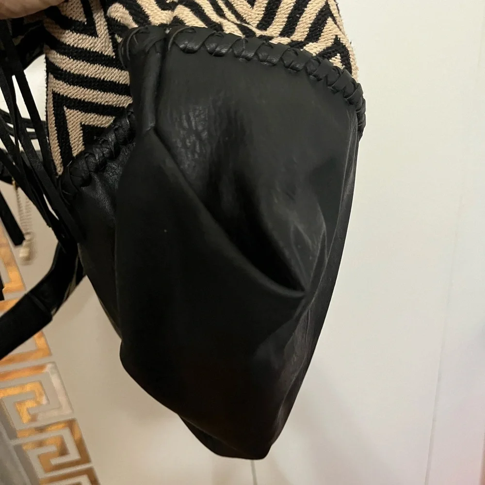 Big Buddha EUC Chevron Tote Hobo Bag - Picture 4 of 14